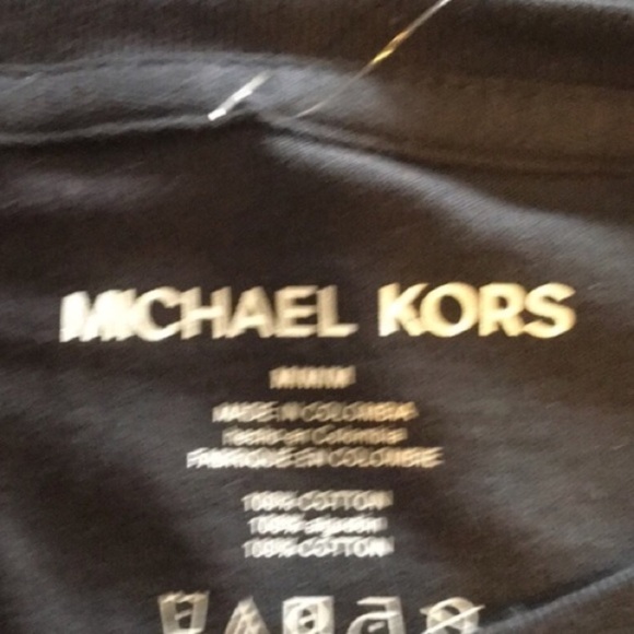 NWT Micheal Kors Black & Silver T-Shirt - Picture 4 of 6